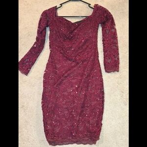 My Michelle Deep Red Dress